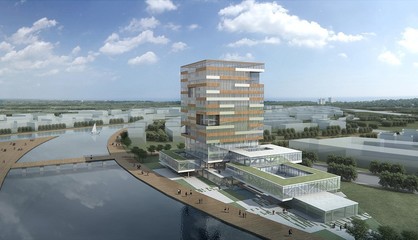 基于BIM平台的绿色设计 | 中日曹妃甸生态工业园综合服务大楼