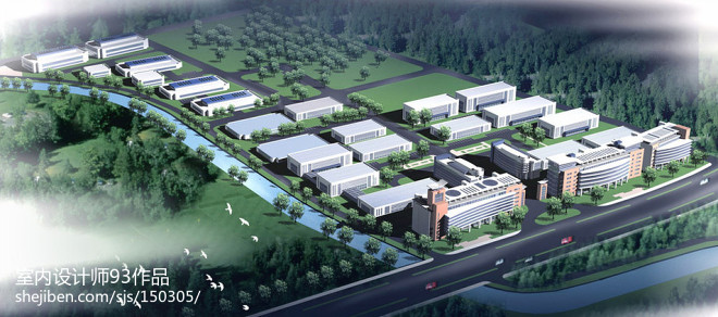 未来工厂设计案例 智慧工业园区效果图解析